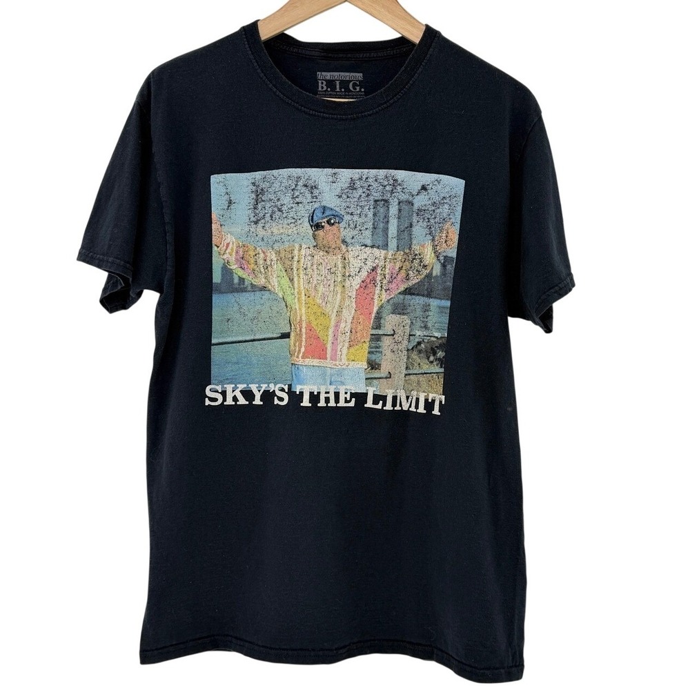 The Notorious B.I.G. Sky's The Limit Graphic‎ T Shirt Men's Black Size Medium